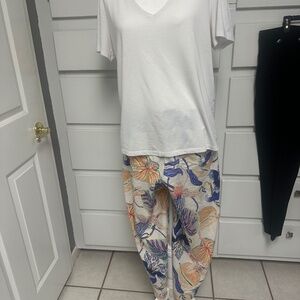 Capri pant and Theory Tee